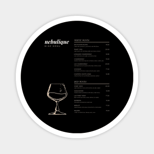 Wine Menu Magnet